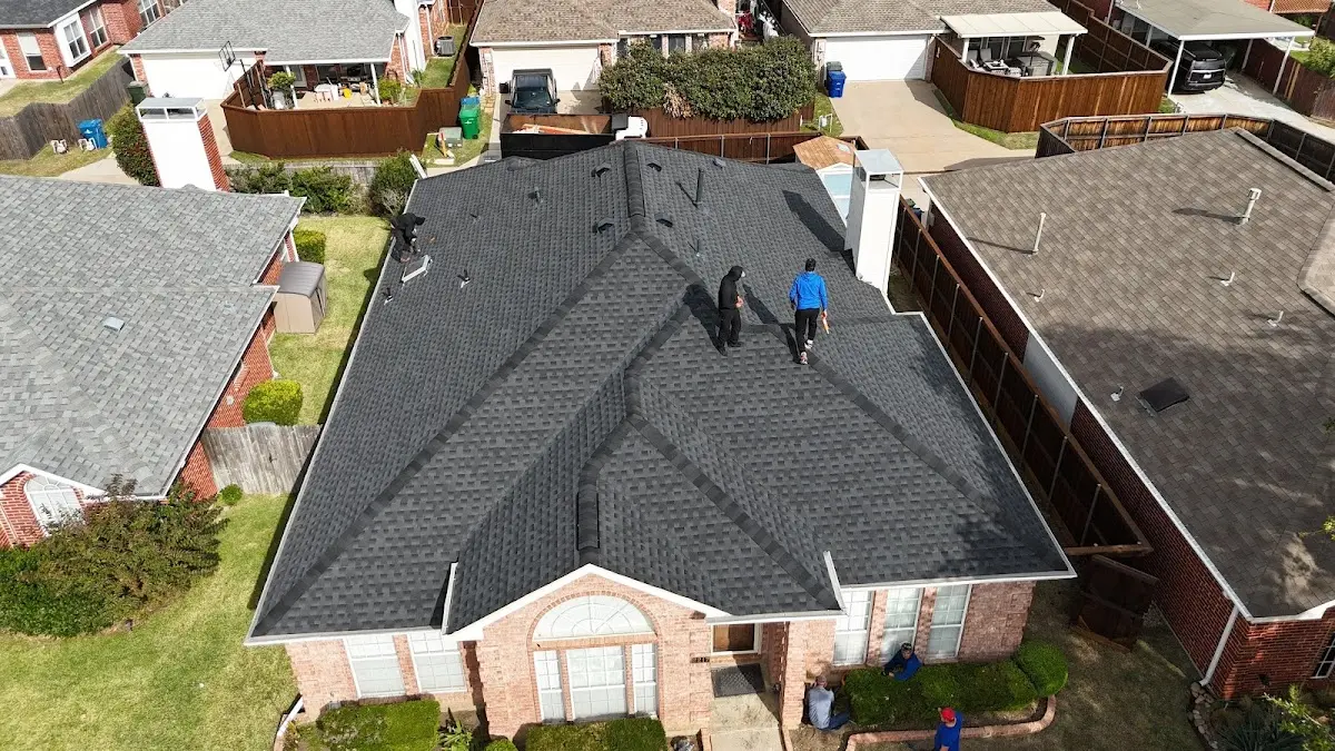 Commercial Roofing work in progress on a Fairview Park property